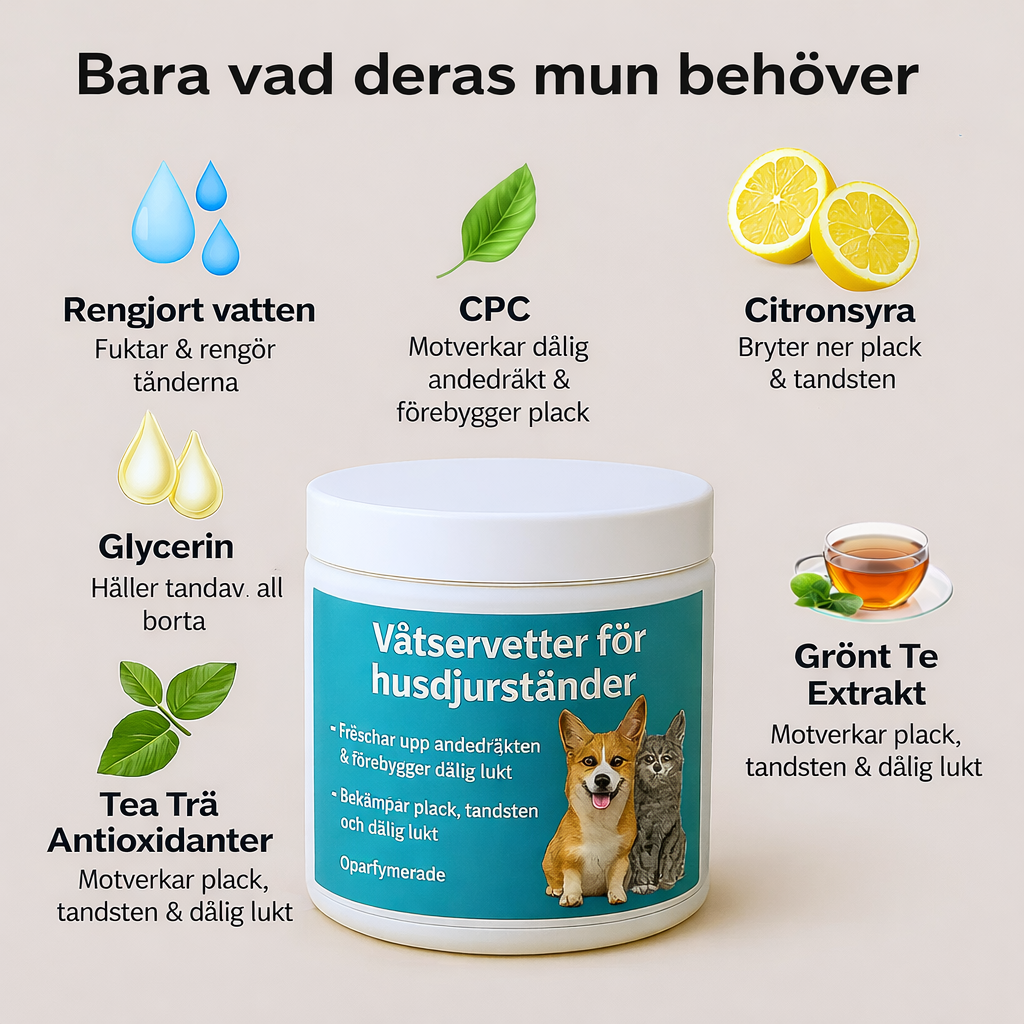 Freshwipes - Skyddar din hund mot tandproblem