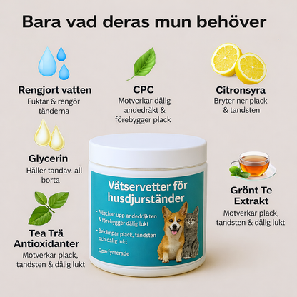 Freshwipes - Skyddar din hund mot tandproblem